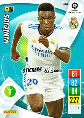 Sticker Vinícius - Liga Santander 2021-2022. Adrenalyn XL
 n. 233 - Panini
