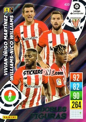 Sticker Vivian / Iñigo Martínez / Williams / Nico Williams - Liga Santander 2021-2022. Adrenalyn XL
 n. 433 - Panini