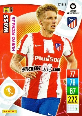 Figurina Wass - Liga Santander 2021-2022. Adrenalyn XL
 n. 47bis - Panini