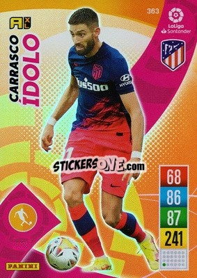 Sticker Yannick Carrasco - Liga Santander 2021-2022. Adrenalyn XL
 n. 363 - Panini