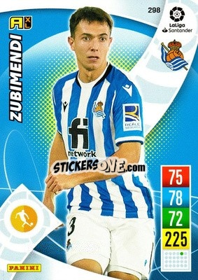 Sticker Zubimendi - Liga Santander 2021-2022. Adrenalyn XL
 n. 298 - Panini