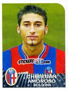 Sticker Christian Amoroso - Calciatori 2002-2003 - Panini