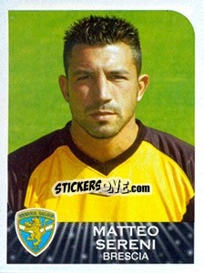 Figurina Matteo Sereni - Calciatori 2002-2003 - Panini