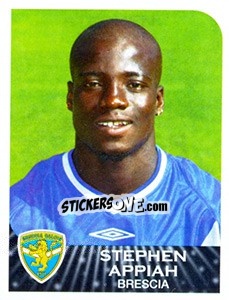 Figurina Stephen Appiah - Calciatori 2002-2003 - Panini