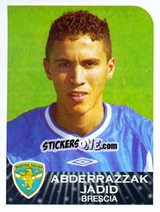 Cromo Abderrazzak Jadid - Calciatori 2002-2003 - Panini