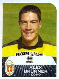 Sticker Alex Brunner - Calciatori 2002-2003 n. 106 - Panini