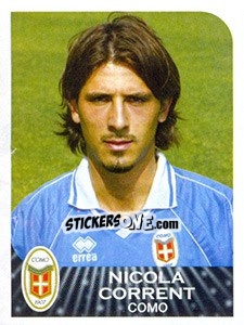 Figurina Nicola Corrent - Calciatori 2002-2003 - Panini