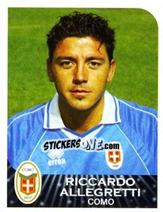 Cromo Riccardo Allegretti - Calciatori 2002-2003 - Panini
