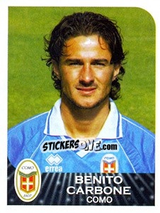 Sticker Benito Carbone - Calciatori 2002-2003 - Panini