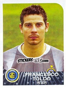 Sticker Francesco Toldo - Calciatori 2002-2003 n. 156 - Panini