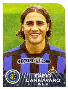 Cromo Fabio Cannavaro - Calciatori 2002-2003 - Panini