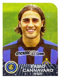 Sticker Fabio Cannavaro - Calciatori 2002-2003 n. 157 - Panini