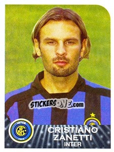 Sticker Cristiano Zanetti - Calciatori 2002-2003 n. 163 - Panini