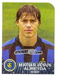 Sticker Matias Jesus Almeyda - Calciatori 2002-2003 n. 164 - Panini