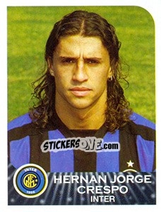 Sticker Hernán Jorge Crespo - Calciatori 2002-2003 n. 173 - Panini
