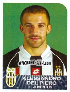 Sticker Alessandro Del Piero - Calciatori 2002-2003 n. 199 - Panini