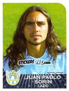 Sticker Juan Pablo Sorín - Calciatori 2002-2003 - Panini