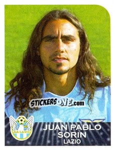 Sticker Juan Pablo Sorín - Calciatori 2002-2003 n. 207 - Panini