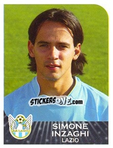 Figurina Simone Inzaghi - Calciatori 2002-2003 - Panini