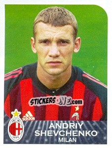 Sticker Andriy Shevchenko - Calciatori 2002-2003 n. 247 - Panini