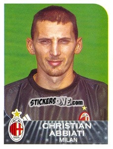 Sticker Christian Abbiati - Calciatori 2002-2003 - Panini