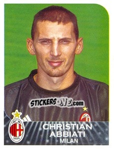 Sticker Christian Abbiati - Calciatori 2002-2003 n. 250 - Panini