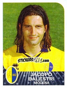 Figurina Jacopo Balestri - Calciatori 2002-2003 - Panini