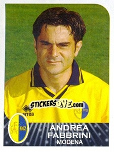 Sticker Andrea Fabbrini - Calciatori 2002-2003 - Panini