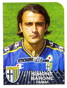 Cromo Simone Barone - Calciatori 2002-2003 - Panini