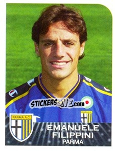 Figurina Emanuele Filippini - Calciatori 2002-2003 - Panini