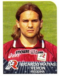 Sticker Ricardo Matias Veron - Calciatori 2002-2003 n. 363 - Panini