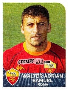 Sticker Walter Adrian Samuel - Calciatori 2002-2003 n. 383 - Panini