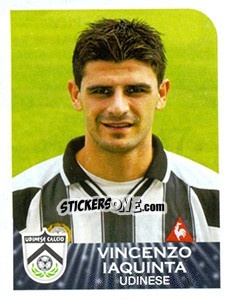 Cromo Vincenzo Iaquinta - Calciatori 2002-2003 - Panini