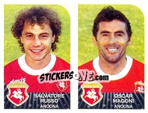 Sticker Salvatore Russo / Oscar Magoni - Calciatori 2002-2003 n. 456 - Panini