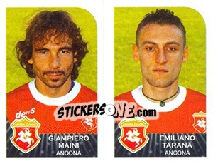 Sticker Giampiero Maini / Emiliano Tarana - Calciatori 2002-2003 n. 457 - Panini