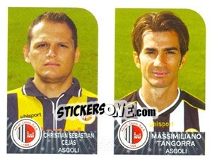 Sticker Sebastián Cejas / Massimiliano Tangorra - Calciatori 2002-2003 - Panini