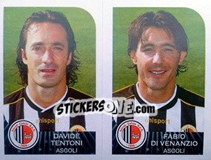 Figurina Davide Tentoni / Fabio Di Venanzio - Calciatori 2002-2003 - Panini