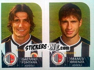 Sticker Gaetano Fontana / Franco Brienza - Calciatori 2002-2003 n. 466 - Panini