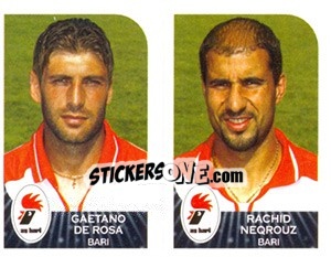 Sticker Gaetano De Rosa / Rachid Neqrouz - Calciatori 2002-2003 - Panini