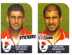 Cromo Gaetano De Rosa / Rachid Neqrouz - Calciatori 2002-2003 - Panini