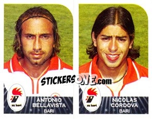 Figurina Antonio Bellavista / Nicolas Cordova - Calciatori 2002-2003 - Panini