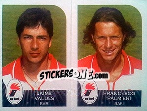 Sticker Jaime Valdes / Francesco Palmieri - Calciatori 2002-2003 - Panini