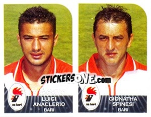 Cromo Luigi Anaclerio / Gionatha Spinesi - Calciatori 2002-2003 - Panini