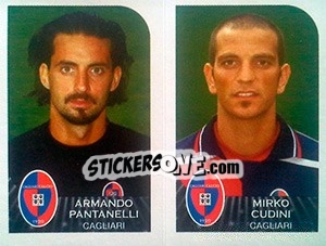 Sticker Armando Pantanelli / Mirko Cudini - Calciatori 2002-2003 - Panini