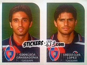Sticker Gianluca Grassadonia / Diego Luis Lopez - Calciatori 2002-2003 n. 478 - Panini