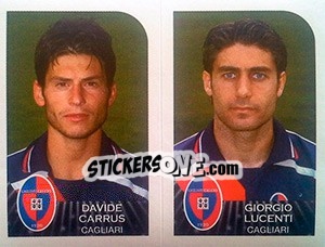 Cromo Davide Carrus / Giorgio Lucenti - Calciatori 2002-2003 - Panini