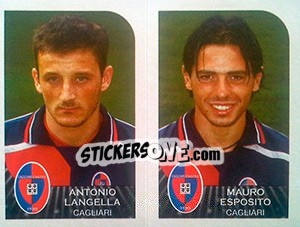 Figurina Antonio Langella / Mauro Esposito - Calciatori 2002-2003 - Panini