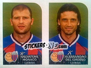 Sticker Salvatore Monaco / Alessandro Del Grosso - Calciatori 2002-2003 - Panini