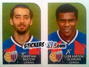 Sticker Cristian Bucchi / Luis Airton Oliveira - Calciatori 2002-2003 n. 493 - Panini