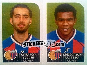 Cromo Cristian Bucchi / Luis Airton Oliveira - Calciatori 2002-2003 - Panini